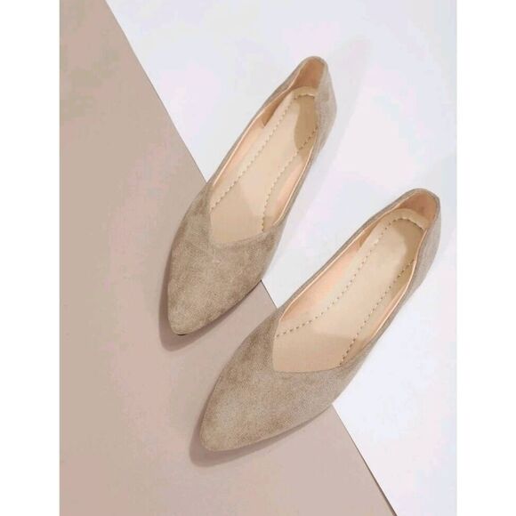 2/$30 Size 8.5 Ladies Flat Pointed Toe Slip-On Flats Shoes - Picture 4 of 7